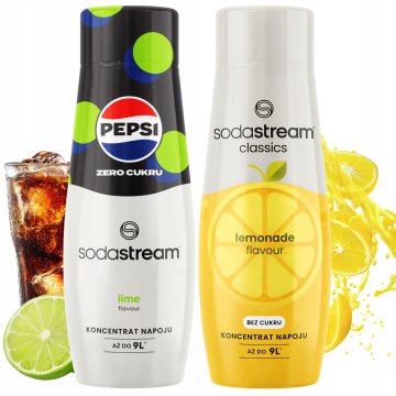 Koncentrati za nasičevalec vode SodaStream: Pepsi MAX limeta + limonada