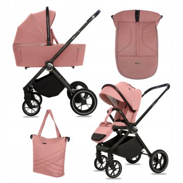 Babylux GAVIA otroški voziček 2 v 1, gondola, lahek, zložljiv komplet