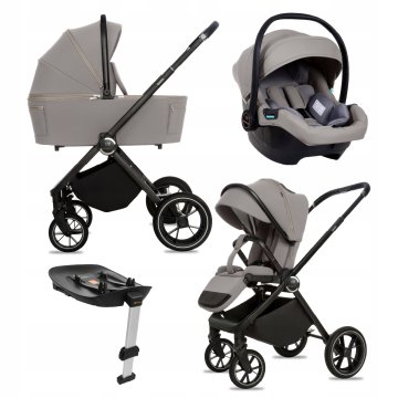 Babylux GAVIA 4-v-1 voziček, gondola, avtosedež, ISOFIX baza