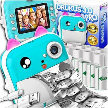 Termični tiskalnik Drukuś 3.0 Pro za fotografski fotoaparat + 13 rolic