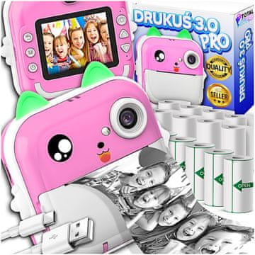 Termični tiskalnik Drukuś 3.0 Pro za fotografski fotoaparat + 13 rolic