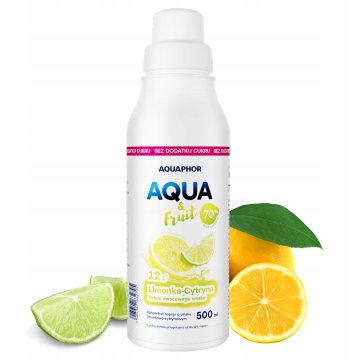 Aquaphor Syrop do Saturatora Cytryna Limonka koncentrat AQUA&Fruit 500ml