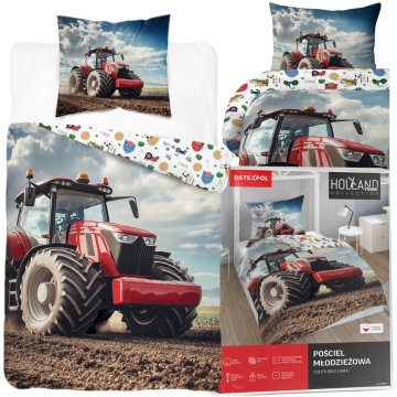 Detexpol POSTELJNINA ZA MLADE 140X200 CM KOMPLET POSTELJNINE TRAKTOR VAS KMETIJA POLJE
