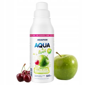 Aquaphor Syrop do Saturatora jabłko Wiśnia koncentrat AQUA&Fruit 500ml