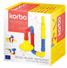 KORBO Glasbeni bloki Trobenta Flavta Piščalka Trombela 17 kosov.