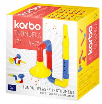 KORBO Glasbeni bloki Trobenta Flavta Piščalka Trombela 17 kosov.