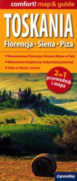 Toskana. Firence, Siena, Pisa. Laminiran cestni zemljevid + mini vodnik. Izdaja 2025.