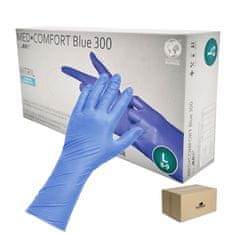 AMPri Nitrilne rokavice L modre Blue 300 100 kosov v kartonu 10 kosov