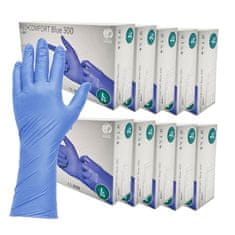 AMPri Nitrilne rokavice L modre Blue 300 100 kosov v kartonu 10 kosov