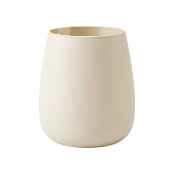 Steklena vaza Emma Ivory Cream mat 22 cm