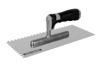STALCO Nerjaveča jeklena gladilka 280x130 z zarezo 10/10