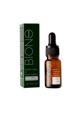 BIO Serum za kožo okoli oči in vek BIONObloom "Peptidni kompleks in morski kolagen" 10 ml