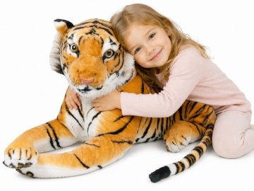 Plišasti tiger XL Velika maskota Realistični tiger