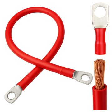 Przewód kabel linka do łączenia akumulatorów LGY 70 mm2 M12 czerwony 120 cm