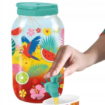 Fiestas Guirca HAWAIIAN Poletni plastični kozarec z dozirnikom za pijačo 4 litre