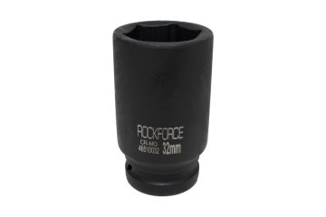 ROCKFORCE 3/4" 32 mm globok udarni nastavek, dolg, 6-kraki CrMo