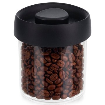 Excellent Houseware Pojemnik na produkty sypkie szklany z pokrywką próżniowy 500 ml