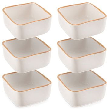 Orion Miseczki do zapiekania ceramiczne białe 90 ml 6 szt.