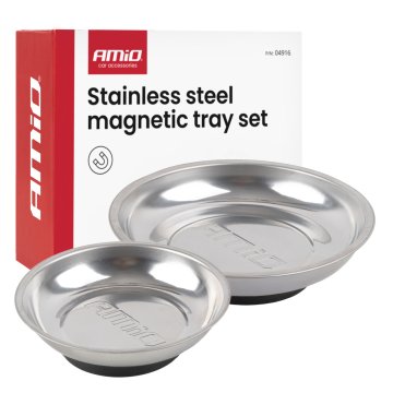AMIO Zestaw misek magnetycznych ze stali nierdzewnej 110mm 150mm -04916