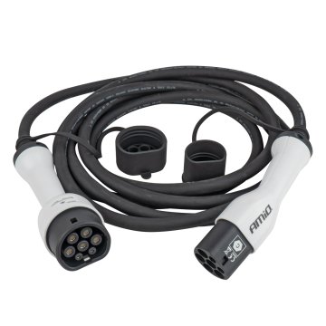 AMIO Kabel z vtičem za polnjenje električnih avtomobilov EV 3P 22kW 5m -04972