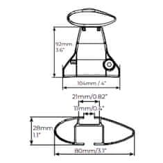 Menabo Bagażnik dachowy do Citroen C3 Mk4 E-C3 do 2024 Omega Plus 130 cm za ranty