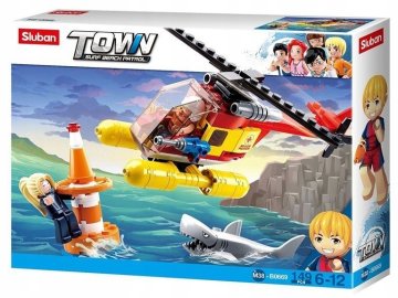Sluban kocke Reševalni helikopter Shark dve figuri 149 kosov
