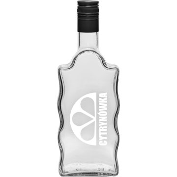 Browin Butelka szklana Klasztorna z nadrukiem Cytrynówka z zakrętką 500 ml 1 sztuka