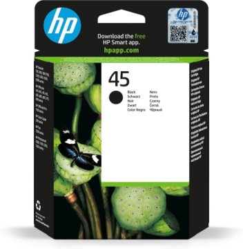 Hewlett Packard Kartuša s črnilom HP 45 (51645AE), črna