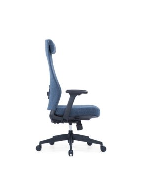 UP Ergonomski pisarniški stol Ankara Črna, Modro blago