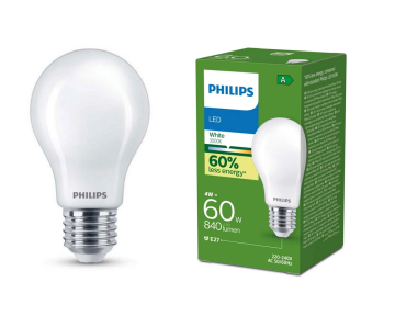 Philips CLA 3000K 4W/60W E27 LED žarnica 840 lm