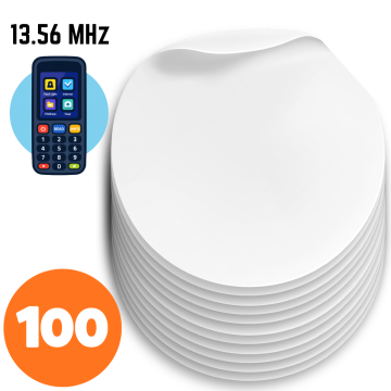 Nalepke za dostop Coin-RIC RFID 13,56 MHz, 100 kosov