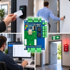 EE Dvovratni dostopni krmilnik ACB-002 TCP IP Wiegand
