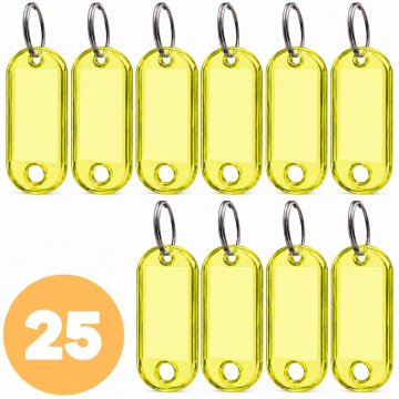 EE ABS-1 rumen obesek za ključe 25 kosov