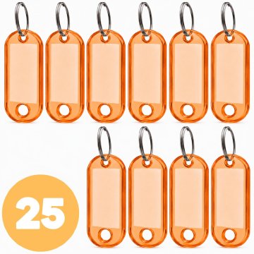 EE ABS-1 oranžen obesek za ključe 25 kosov