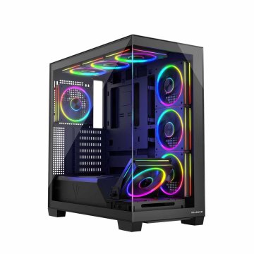 Modecom Volcano Stellar ARGB MIDI 8F ohišje, črno
