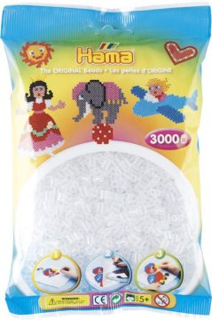 Hama perle MIDI 201-19 prozorne barve 3000 kosov