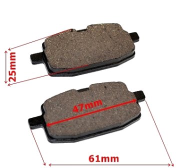 SPREDNJE ZAVORNE OBLOGE SKUTER 4T GY6 Barton Romet Junak Zipp Quest Baotian
