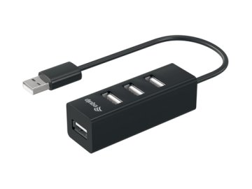 Equip 128955 huby i koncentratory USB 2.0 480 Mbit/s Czarny