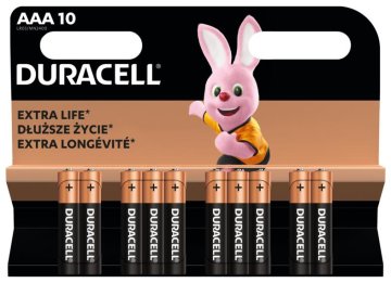 Duracell Baterije AAA, 10 kosov