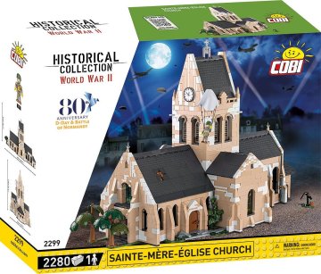 Cobi 2299 Cerkev Sainte-Mère-Église HC WW2 2280 kos. Normandija