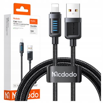 Mcdodo USB-A LIGHTNING KABEL ZA HITRO POLNJENJE ZA APPLE IPHONE 12W 1M LED