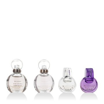 Bvlgari Women’s Gift Collection darilni set EDT Rose Goldea Blossom Delight 5 ml + EDT Omnia Crystalline 5 ml + EDT Omnia Amethyste 5 ml + EDP Rose Goldea Blossom Delight 5 ml za ženske
