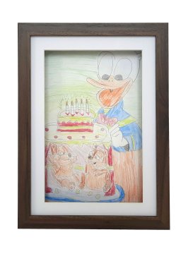 Ramka Frames Factory na rysunki A4 21x29.7 cm brązowa 1 szt.