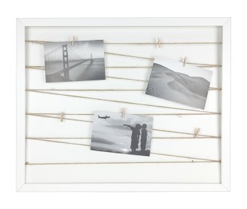 Galeria na zdjęcia Fotogaleria sznurkowa ramka ze sznurkami 40x50 biała