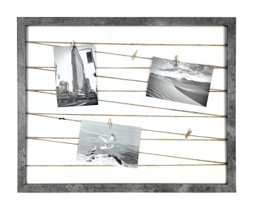 Galeria na zdjęcia Fotogaleria sznurkowa ramka ze sznurkami 40x50 szara