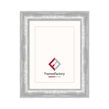 Dekoracyjna ramka Trizia w stylu barokowym 50 x 50 cm srebrna