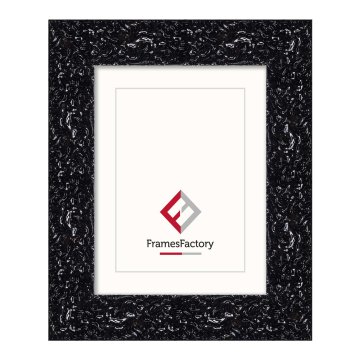Ramka Jula 30x45 cm czarna dekoracyjna w stylu barokowym