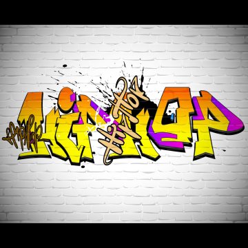 Obraz Canvas Graffiti Street Hip Hop Kolorowy Dekoracja na Ścianę 50x60