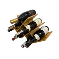 BRUNBESTE Bambusovo stojalo za vino za 8 steklenic 3804