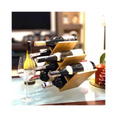 BRUNBESTE Bambusovo stojalo za vino za 8 steklenic 3804